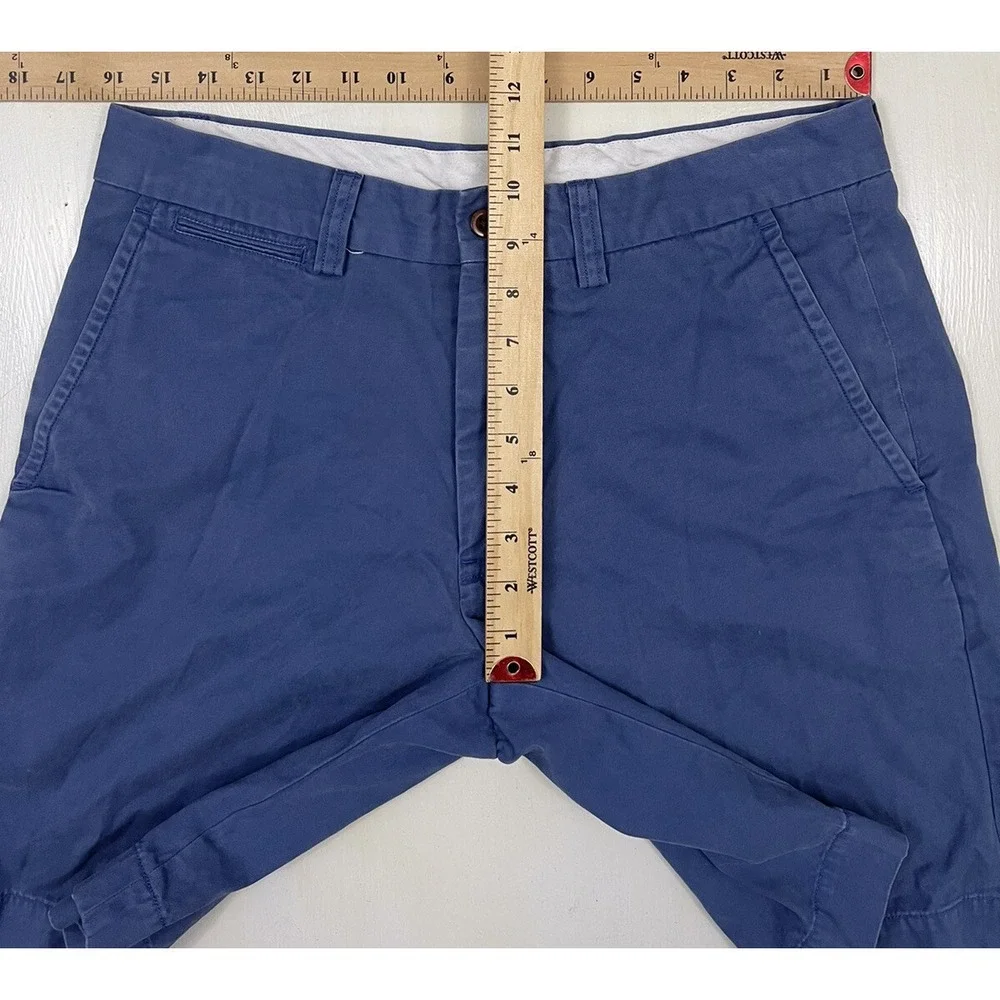VTG Polo Ralph Lauren Shorts Men‎ 32 Flat Front Blue Chino Y2K Preppy Classic